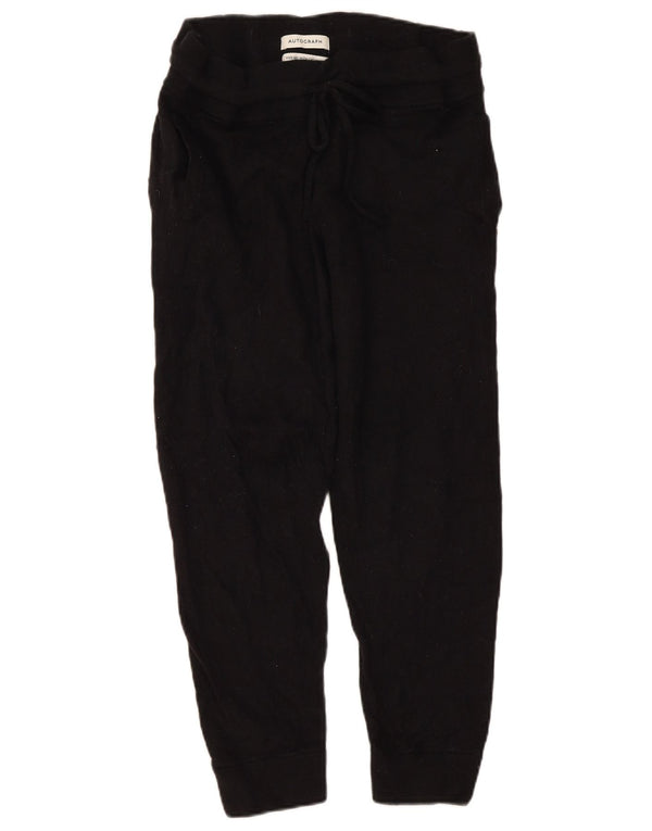 Marks & Spencer Γυναικεία πλεκτά Jogger Παντελόνια Casual Large W32 L26 Μαύρο