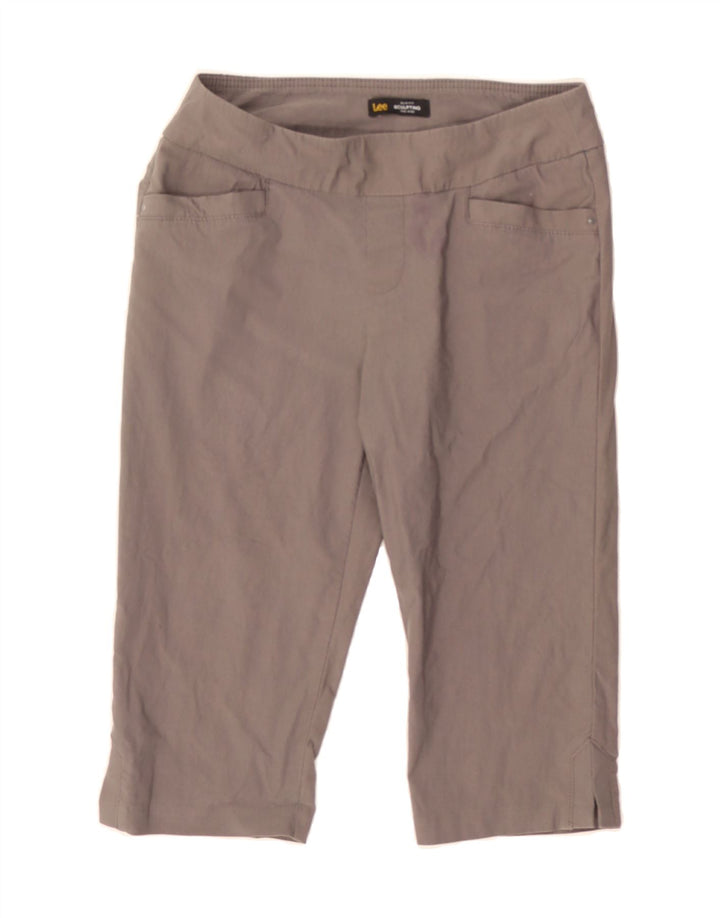 LEE Womens Sculpting Mid Rise Capri Trousers US 6 Medium W30 L17  Grey Vintage Lee and Second-Hand Lee from Messina Hembry 