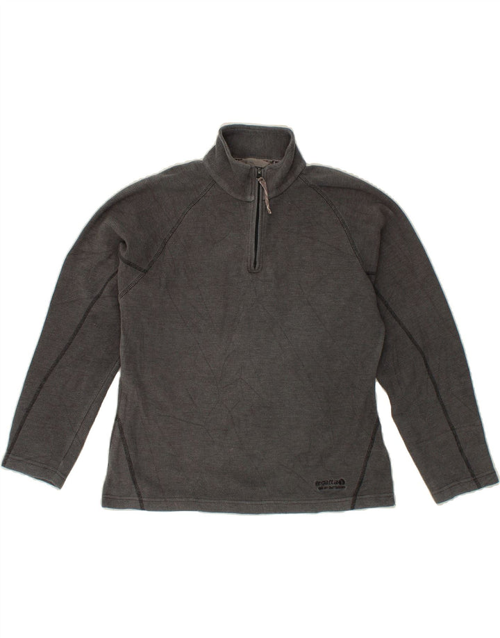 REGATTA Womens Zip Neck Sweatshirt Jumper UK 10 Small  Grey Vintage Regatta and Second-Hand Regatta from Messina Hembry 