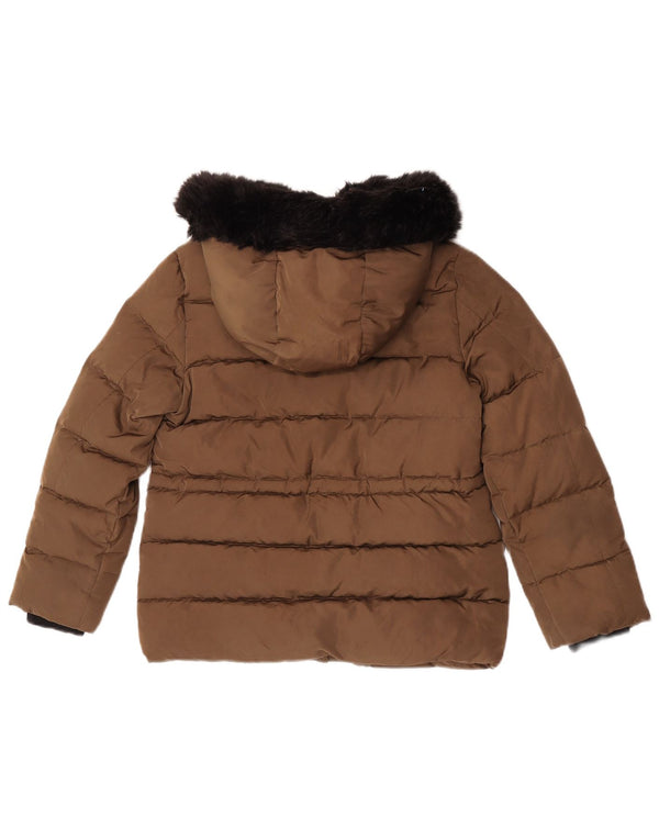 Zara Veste matelassée à capuche fille 11-12 ans Beige
