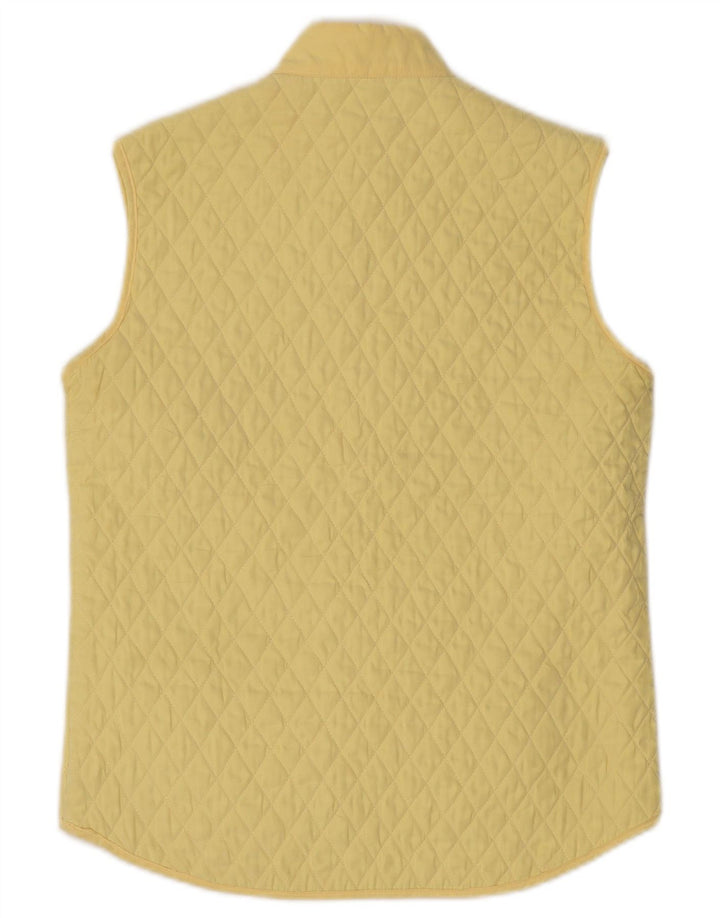 Conte of Florence Damen Steppweste IT 40 Small Gelb Polyester