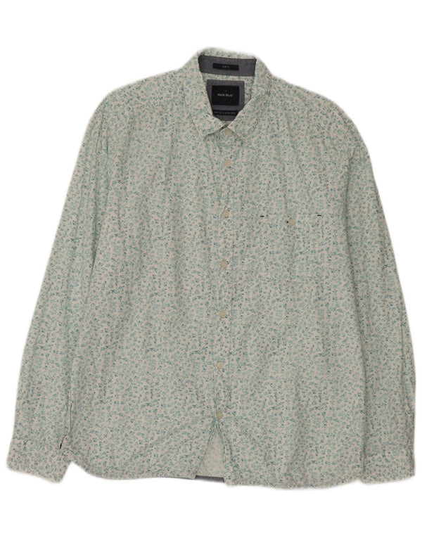 White Stuff Mens Slim Fit Shirt XL Floral Cotton