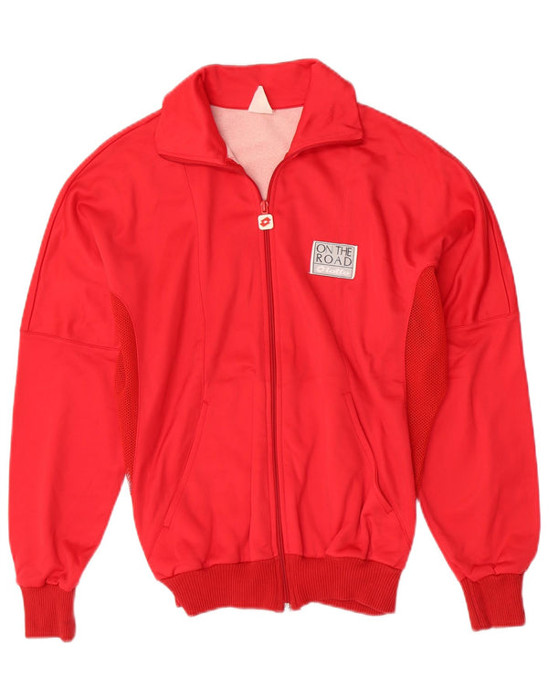 Giacca da tuta da donna Lotto UK 10 Small Rosso Poliammide