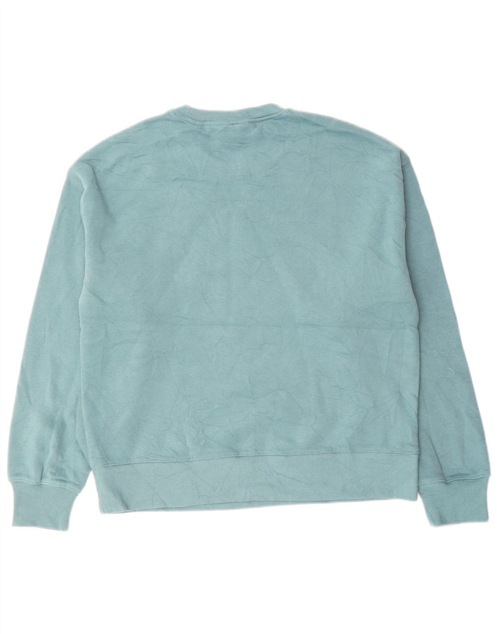 CHAMPION Womens Oversized Sweatshirt Jumper UK 10 Small Green Polyester