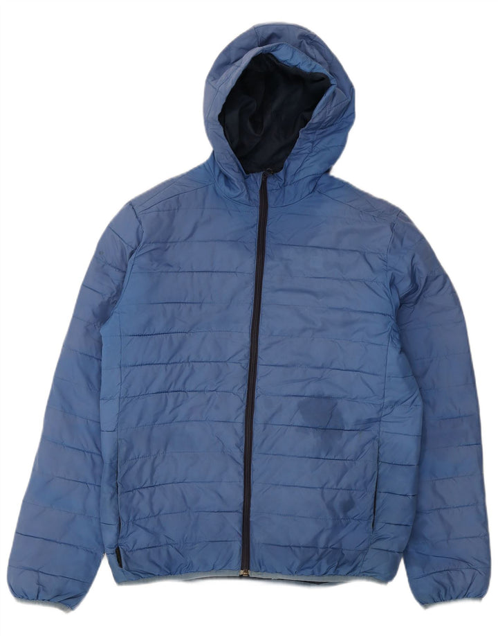 Giacca imbottita con cappuccio Quiksilver da ragazzo 15-16 anni in poliestere blu