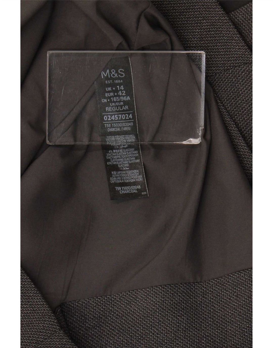 Vestido bainha feminino Marks & Spencer Reino Unido 14 grande poliéster cinza