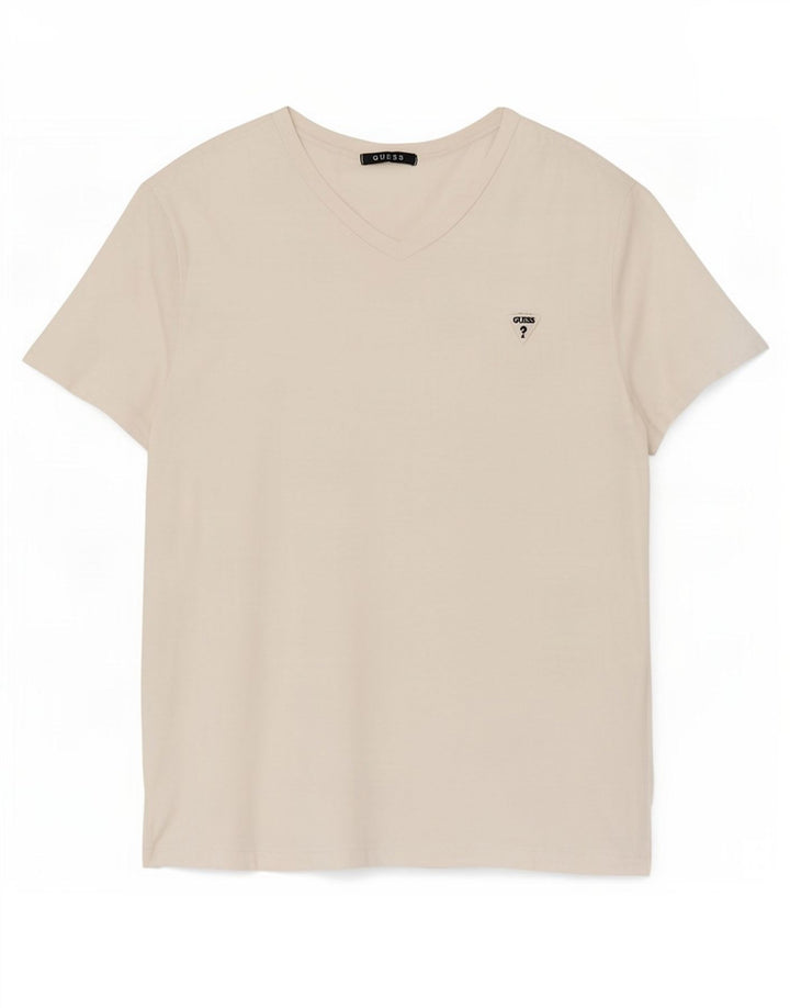 Guess Mens T-Shirt Top Medium White Cotton