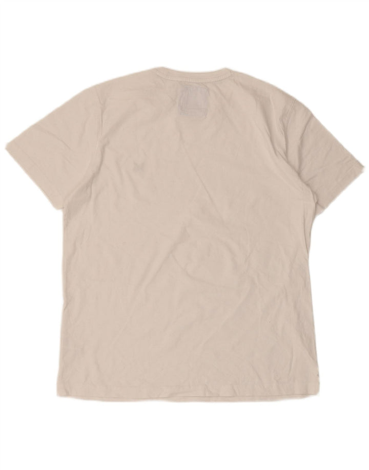 Crew Clothing Mens T-Shirt Top Large White Cotton
