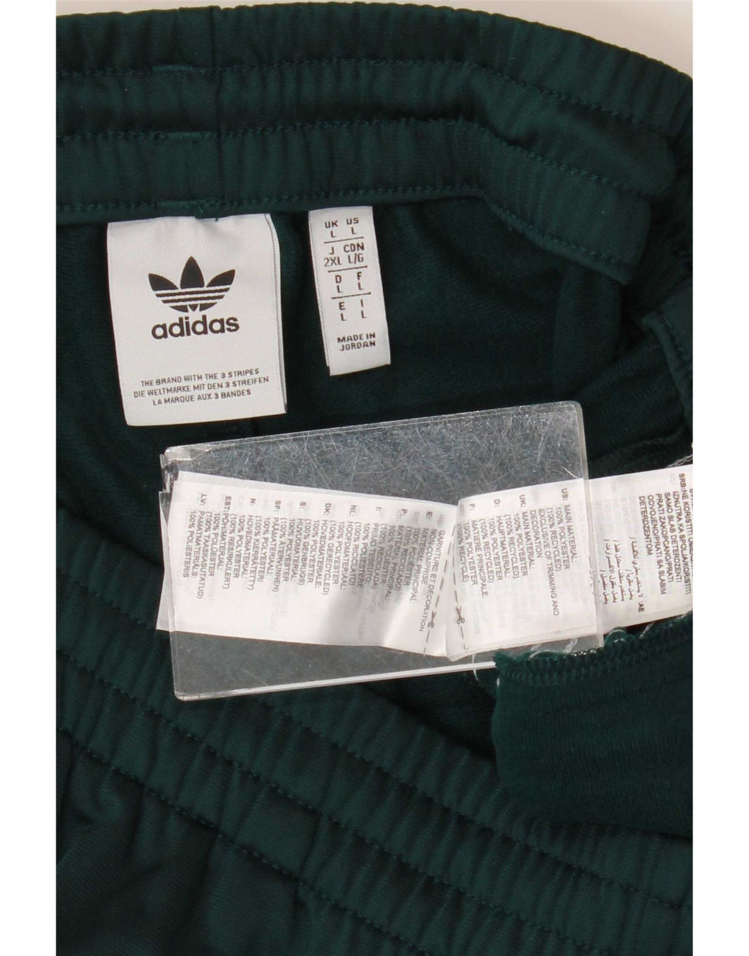 Pantaloni de trening Adidas pentru bărbați, mari, verde, poliester