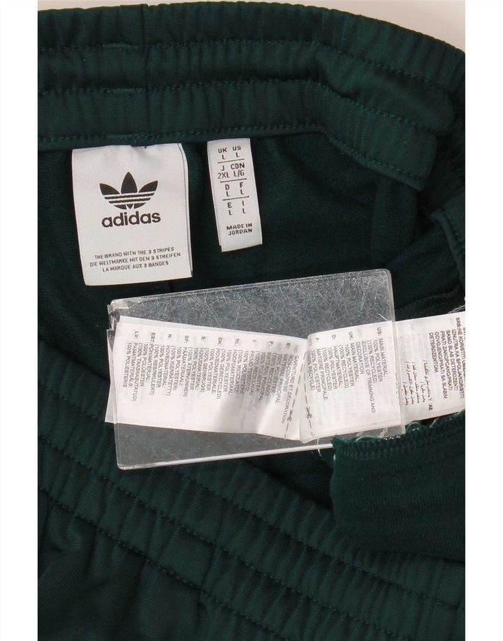 Pantaloni de trening Adidas pentru bărbați, mari, verde, poliester