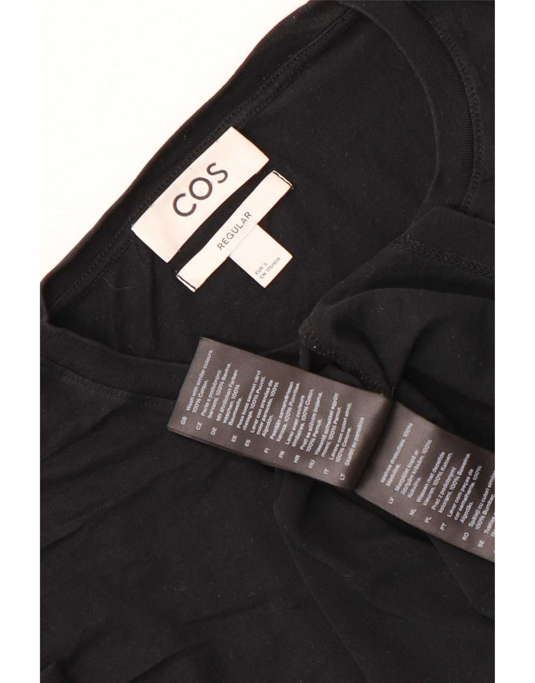 Tricou Cos pentru bărbați obișnuit Top mic, negru, bumbac