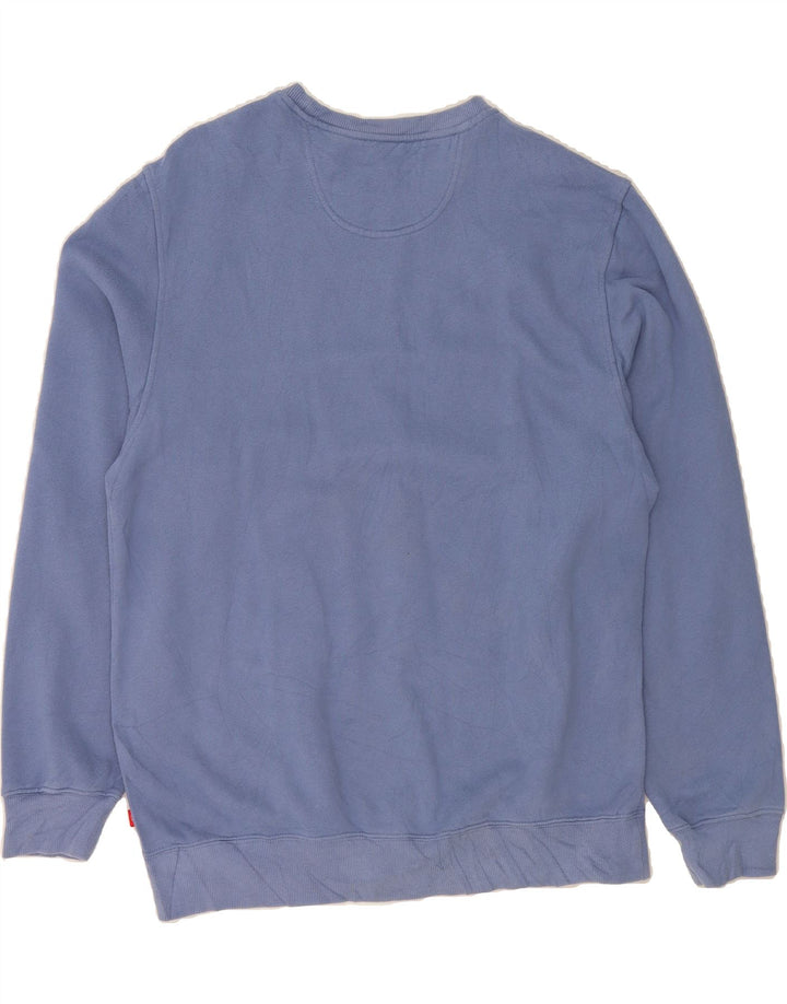 IZOD Mens Sweatshirt Jumper Large Blue Cotton Vintage Izod and Second-Hand Izod from Messina Hembry 