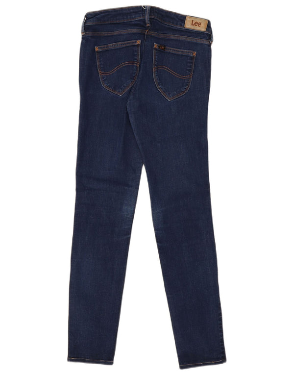 Lee Womens Scarlett Low Skinny Jeans W28 L28 Navy Blue Cotton
