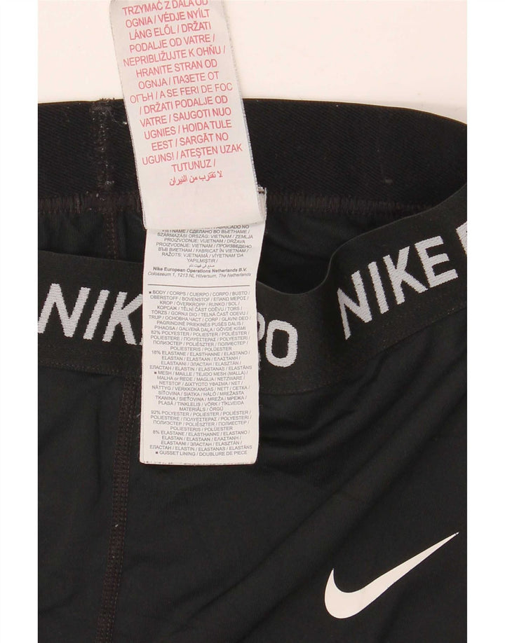 Nike Womens Graphic Leggings UK 4 XS Schwarz Polyester