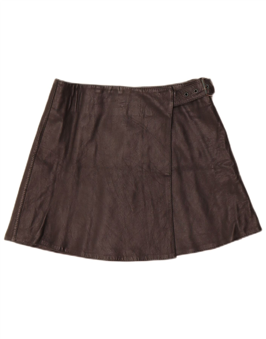 Mini fustă de piele pentru femei Please W28 Medium Black