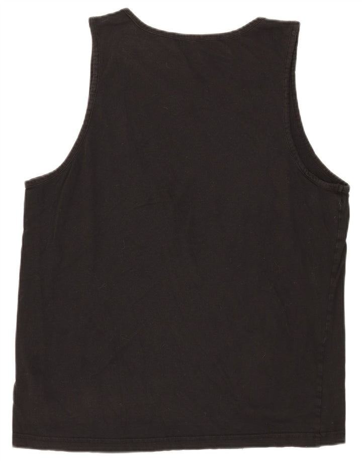 Puma Mens Graphic Vest Top Large Black Cotton