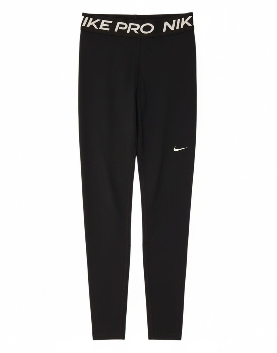 Nike Dame Grafiske Leggings UK 8 Small Black Polyester