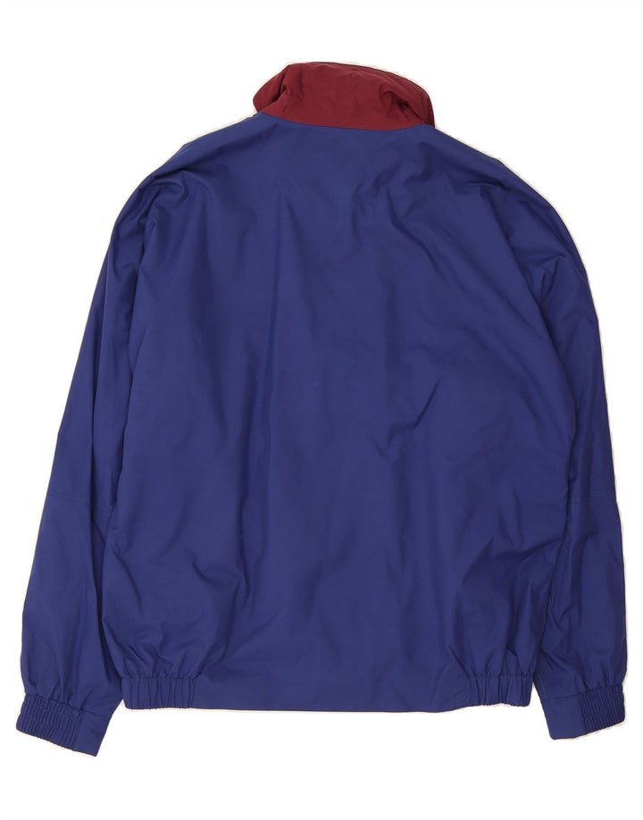 VINTAGE Mens Bomber Jacket UK 42 XL Blue Polyester Vintage Vintage and Second-Hand Vintage from Messina Hembry 