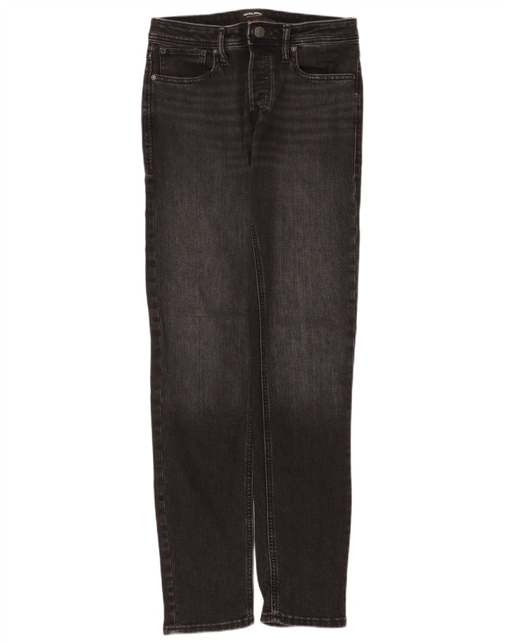 Jack & Jones Mens Slim Jeans W30 L34 Grey Cotton