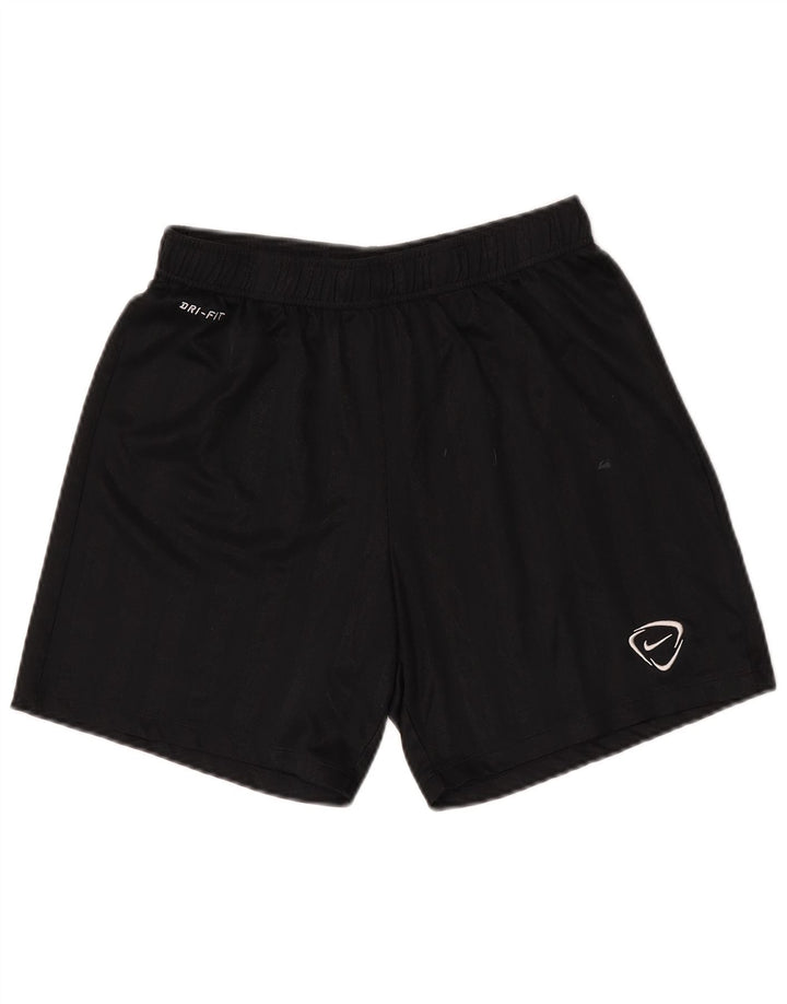 NIKE Dri Fit sportsshorts til mænd mellem sort nålestribet polyester