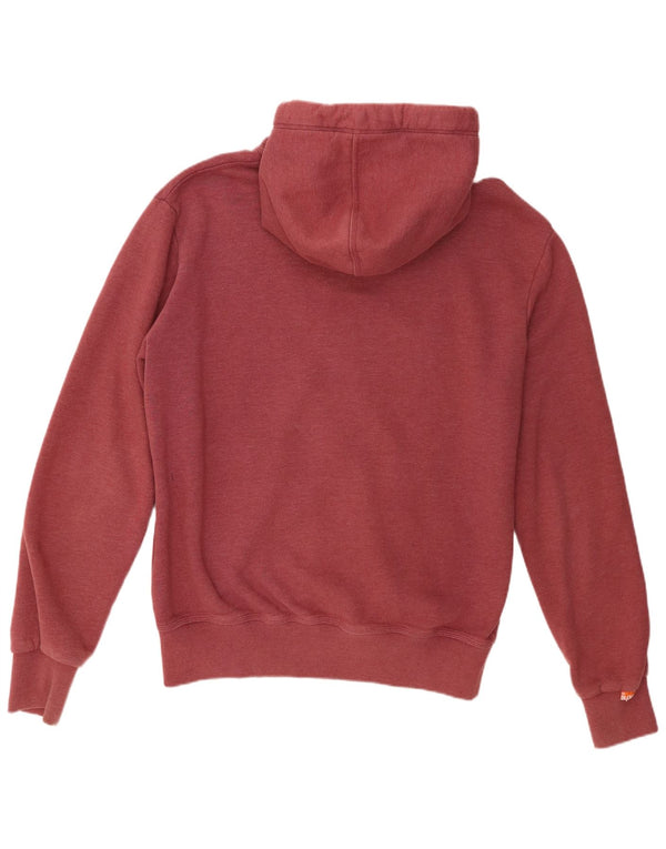 Superdry muški pulover s kapuljačom na patentni zatvarač 2XL, kestenjasti pamuk