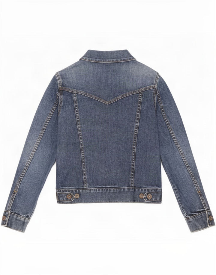Gap Chaqueta Vaquera Petite para Mujer UK 10 Small Algodón Azul