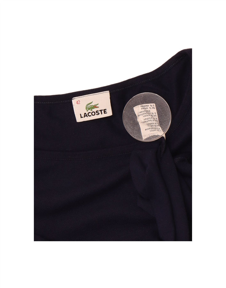 LACOSTE Womens Vest Top Size 42 Large Navy Blue Cotton Vintage Lacoste and Second-Hand Lacoste from Messina Hembry 