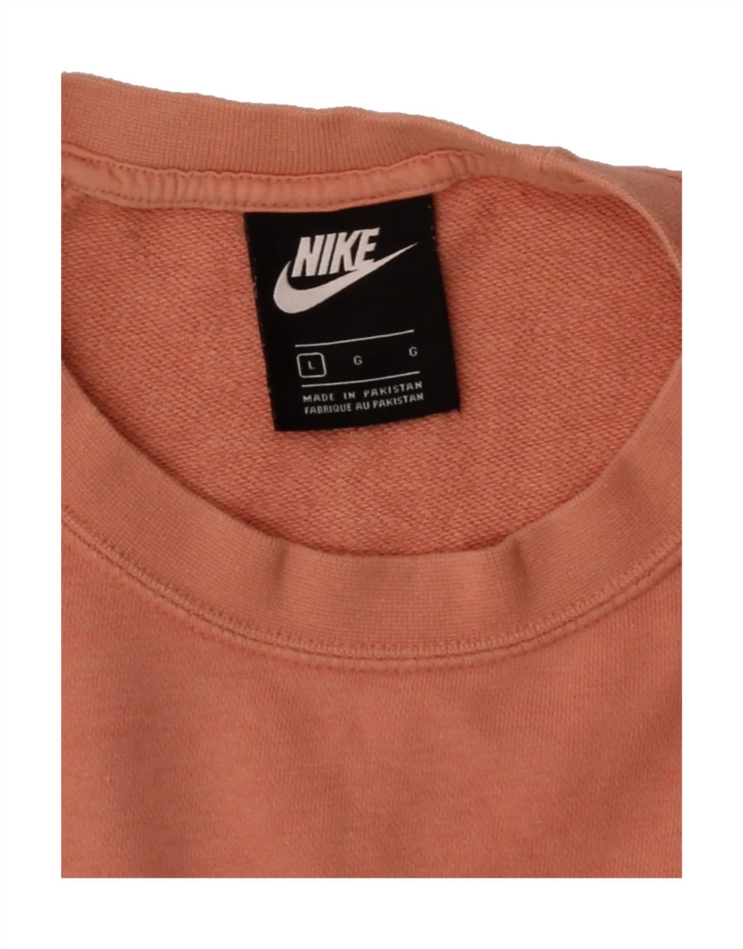 NIKE Womens Crop Sweatshirt Jumper UK 16 Large Red Vintage Nike and Second-Hand Nike from Messina Hembry 