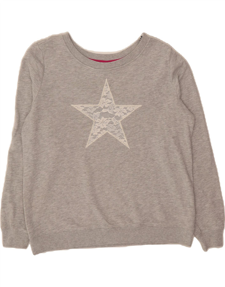 TOMMY HILFIGER Womens Sweatshirt Jumper UK 18 XL Grey Cotton Vintage Tommy Hilfiger and Second-Hand Tommy Hilfiger from Messina Hembry 