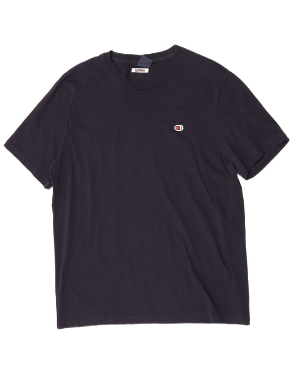 T-shirt da donna Champion Top UK 22 3XL cotone blu navy