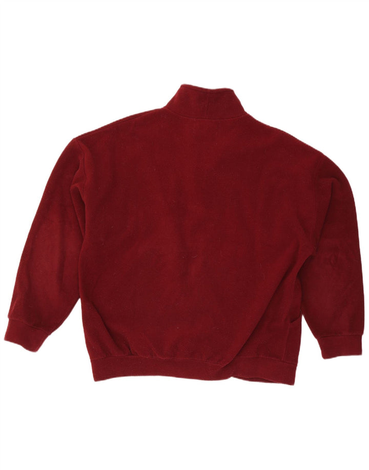 Vintage hombres chaqueta de lana Reino Unido 42 XL poliéster granate