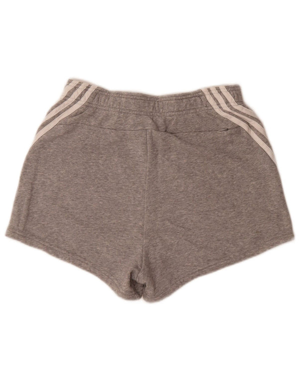 Pantaloncini sportivi Adidas da donna UK 8/10 piccolo cotone grigio screziato