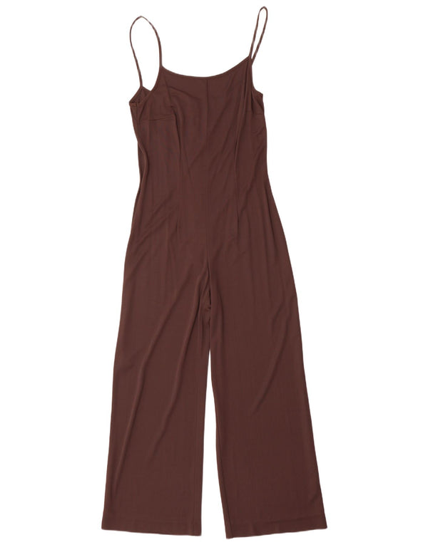 Vintage női ujjatlan jumpsuit UK 12 közepes barna