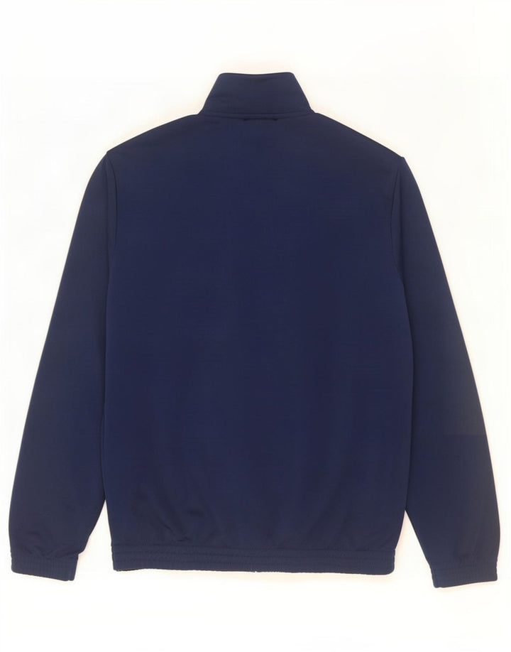 Adidas Mens Tracksuit Top Jacket UK 40/42 Medium Navy Blue Polyester