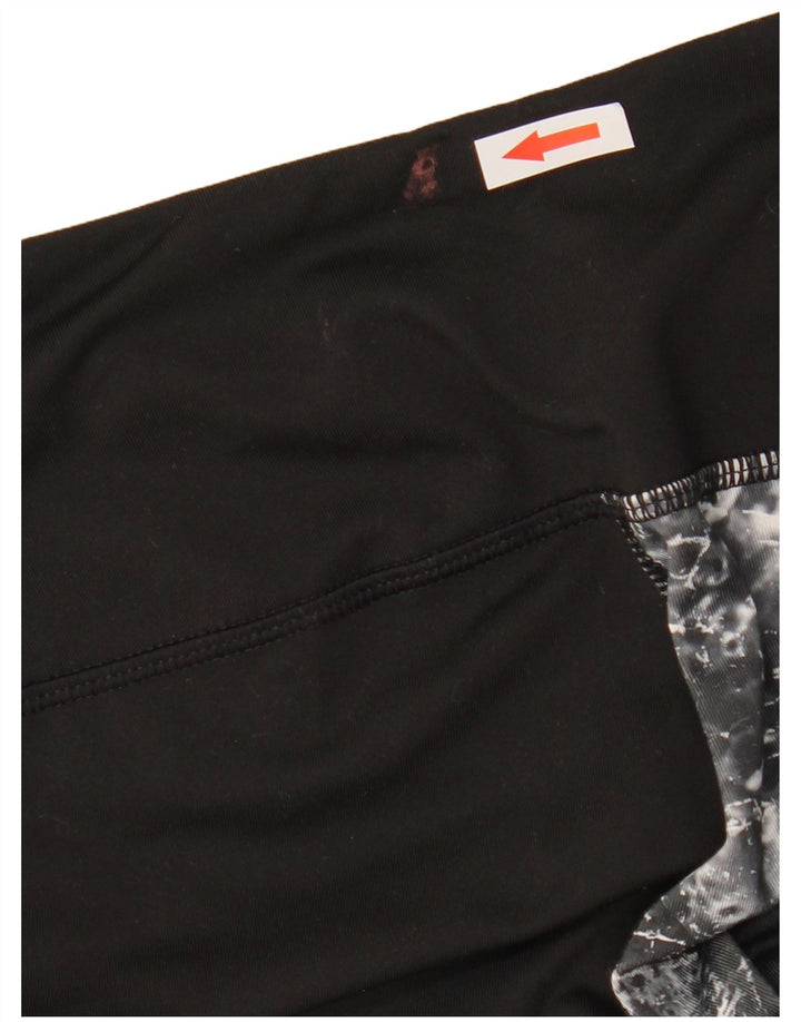 The North Face Womens Graphic Leggings UK 14 Medium Black Colourblock