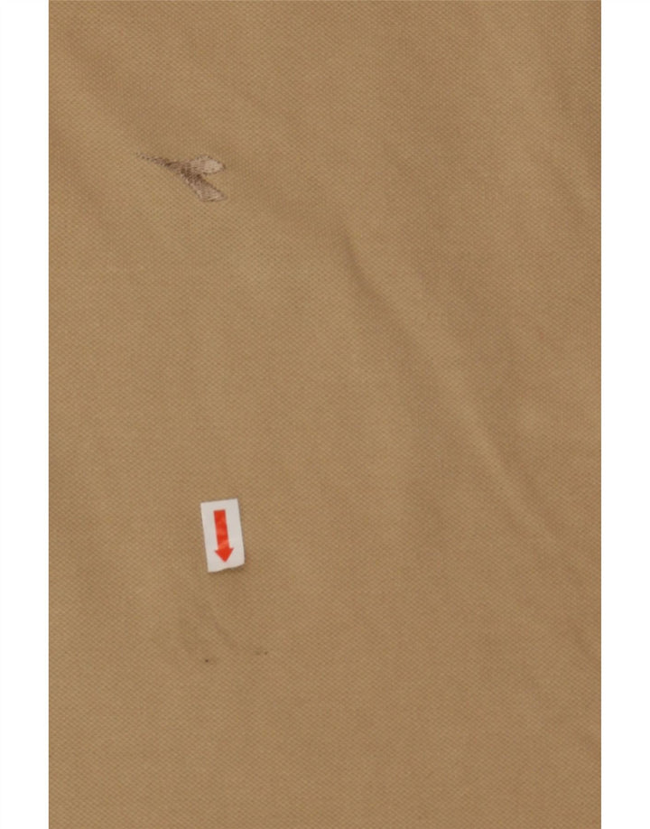 DIADORA Mens Polo Shirt Large Beige Cotton Vintage Diadora and Second-Hand Diadora from Messina Hembry 