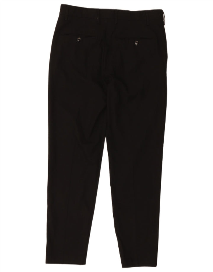 Мужские узкие костюмные брюки Zara EU 40 Medium W31 L27, черный полиэстер