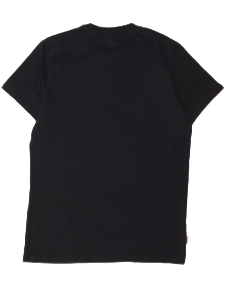 SUPERDRY Mens T-Shirt Top XL Black Cotton
