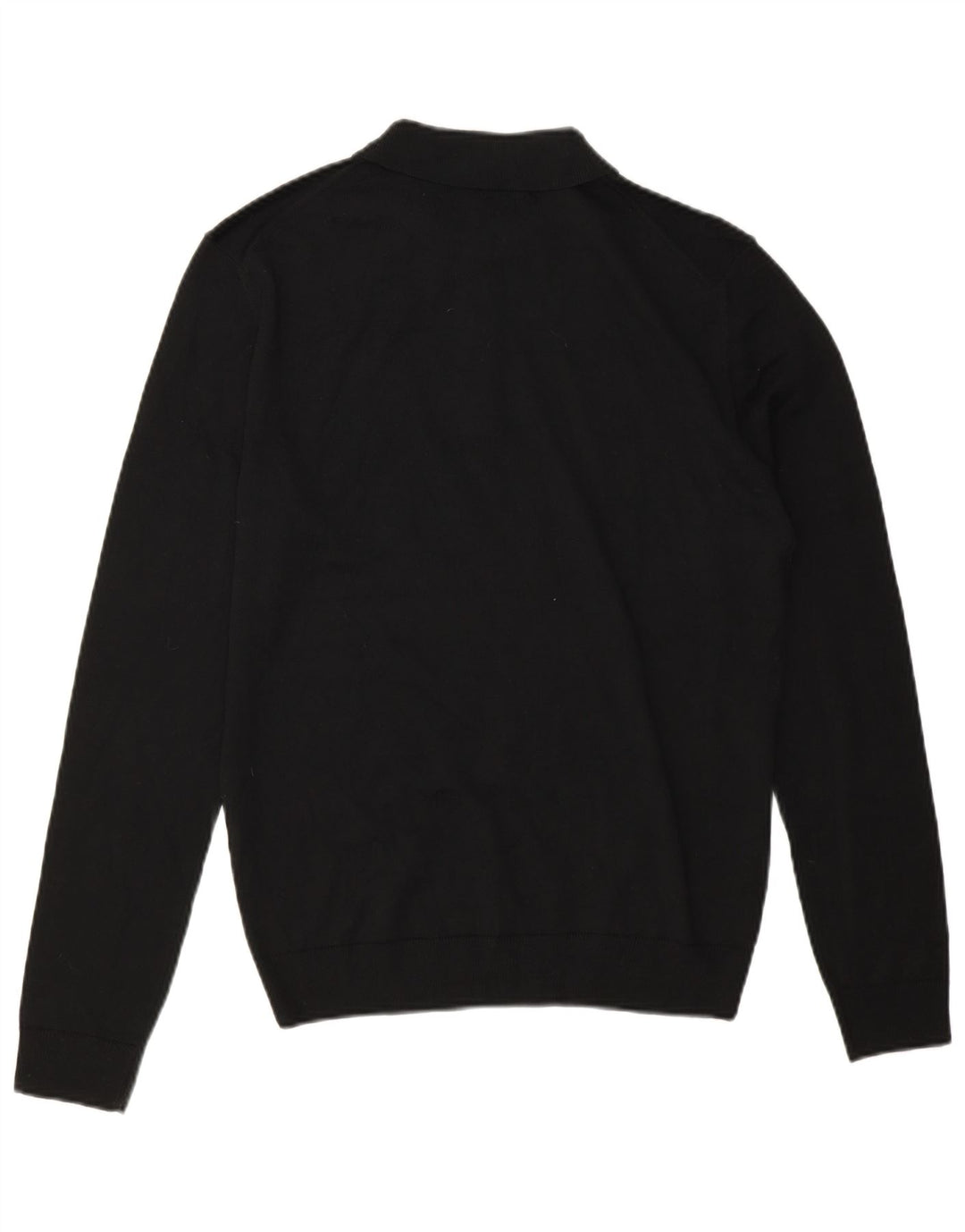 Zara Suéter masculino com gola polo e preto médio