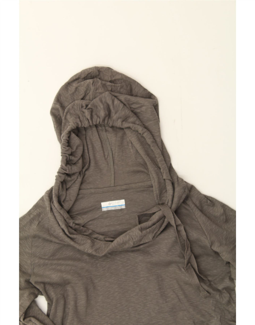 COLUMBIA Womens Hoodie Jumper UK 14 Large Grey Cotton Vintage Columbia and Second-Hand Columbia from Messina Hembry 
