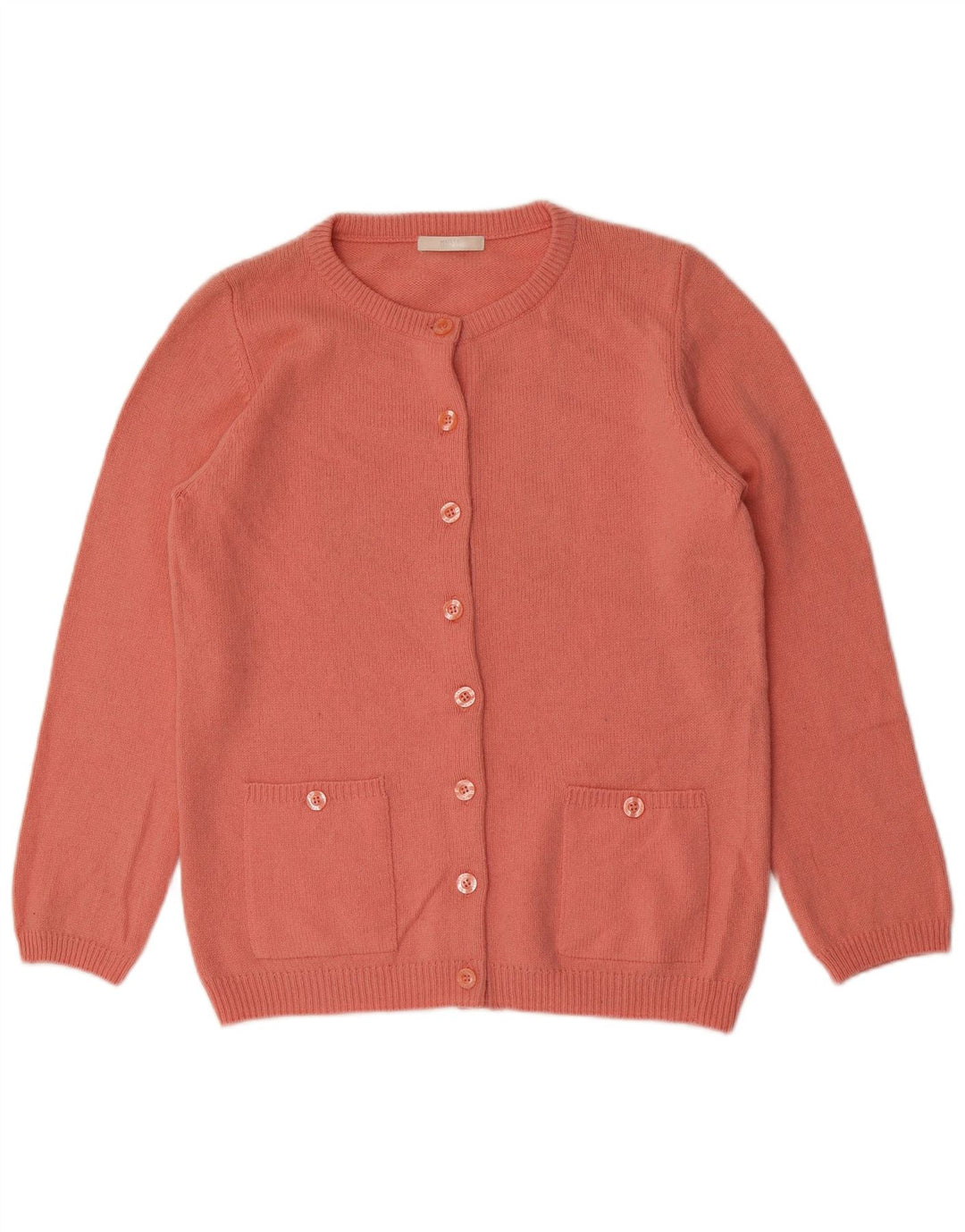 Marks & Spencer Womens Cardigan Sweater UK 14 Large Pink Wool