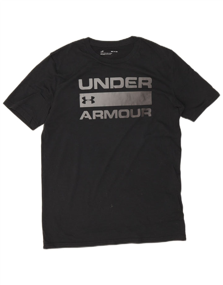 Under Armour Herre grafisk T-shirt Top Lille sort bomuld