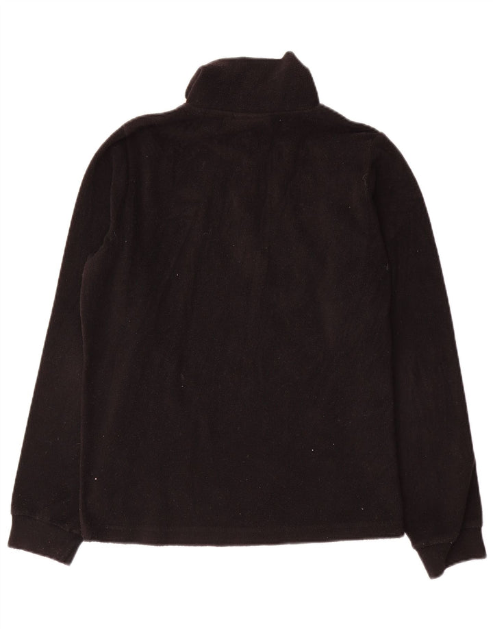 Lotto Mens Zip Neck Fleece Jumper Small Black