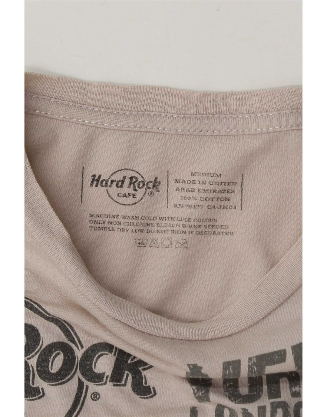 Hard Rock Cafe Mens Prague Graphic T-Shirt Top Medium White Cotton