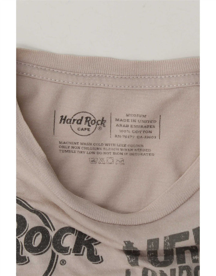 Hard Rock Cafe Mens Prague Graphic T-Shirt Top Medium White Cotton