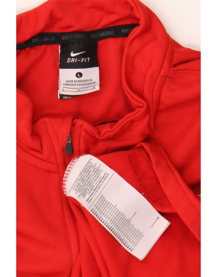 Nike Mens FCA Augsburg Graphic Pullover Tracksuit Top Large Red Colourblock