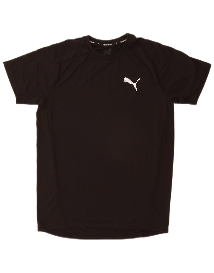 PUMA T-shirt top mellem sort polyester til mænd