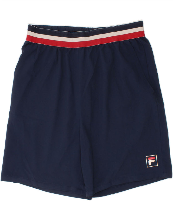 FILA Girls Sport Shorts 13-14 Years  Navy Blue Polyester Vintage Fila and Second-Hand Fila from Messina Hembry 