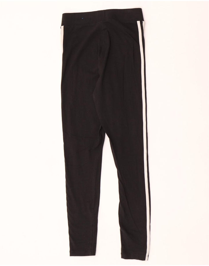 Adidas Womens Leggings UK 8 Small Black Cotton