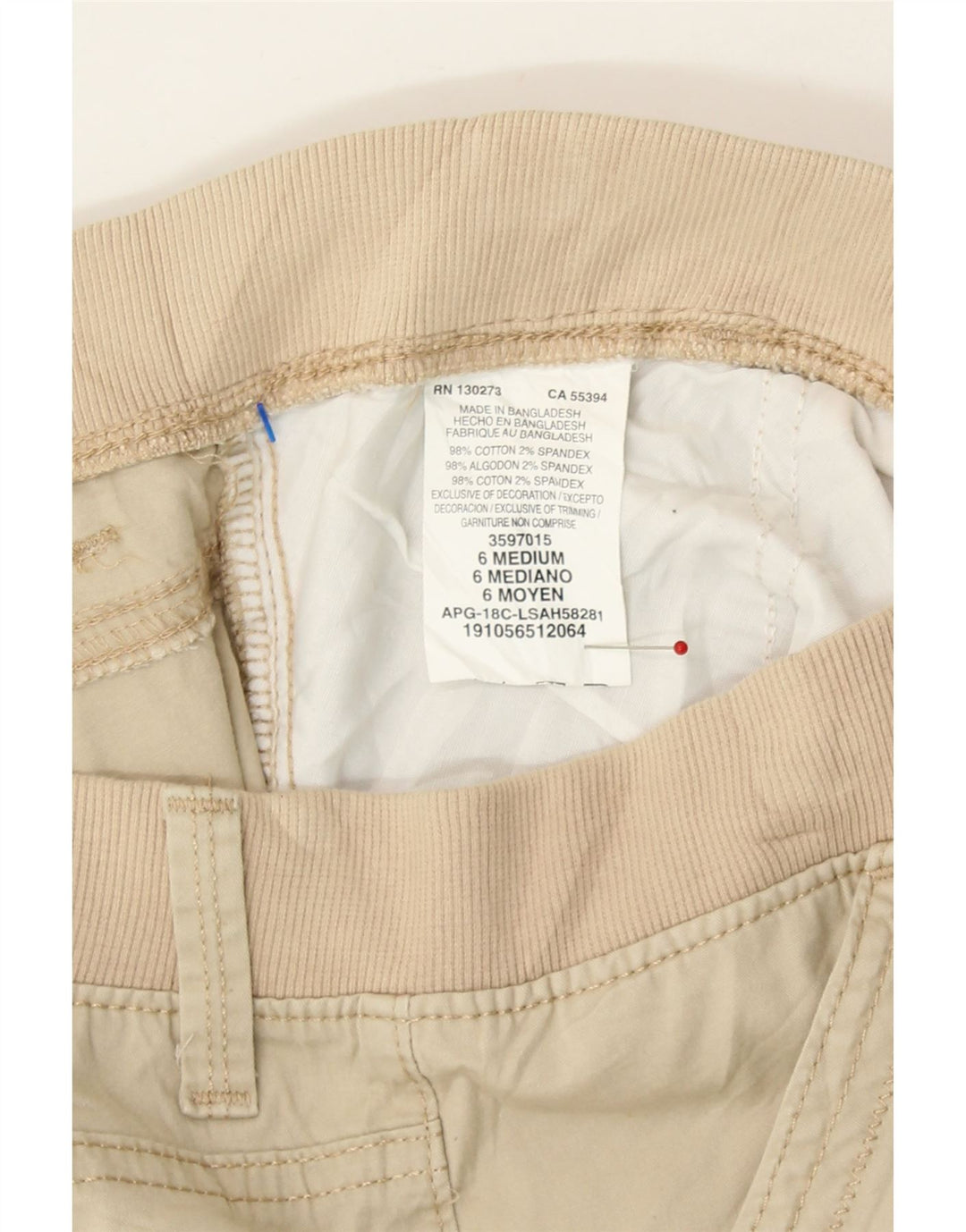 LEE Womens Relaxed Fit Cargo Shorts US 6 Medium W29 Beige Cotton Vintage Lee and Second-Hand Lee from Messina Hembry 